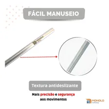 Kit Bisturi Podólogo 208 214 254 222 484 Podologia Unha Aço Foto mini 3