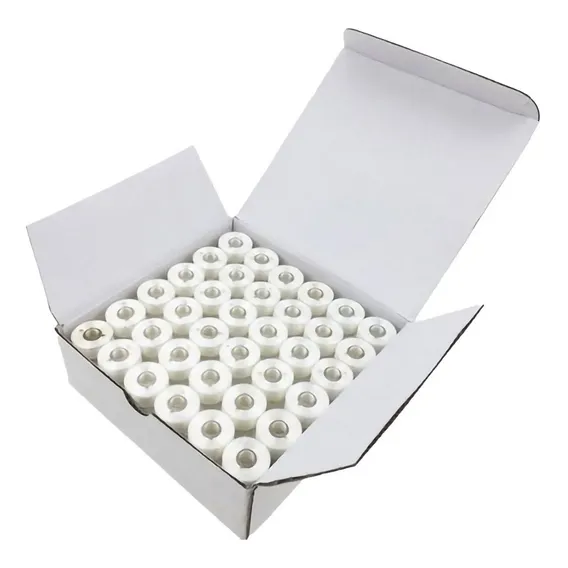 Kit Bobinas Descartáveis Máquinas Bordado E Costura 125 M Foto 1