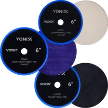 Kit Boinas Vonixx Jeans E Veludo 6 Pol Corte/refino/lustro Foto mini 1