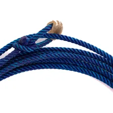 Kit Boizinho Cavalete Para Laço Team Roping + Laço Cor Azul Foto mini  2