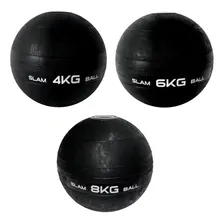 Kit Bola Para Crossfit Slam Ball 4 6 E 8 Kg Live Up Foto  mini 1