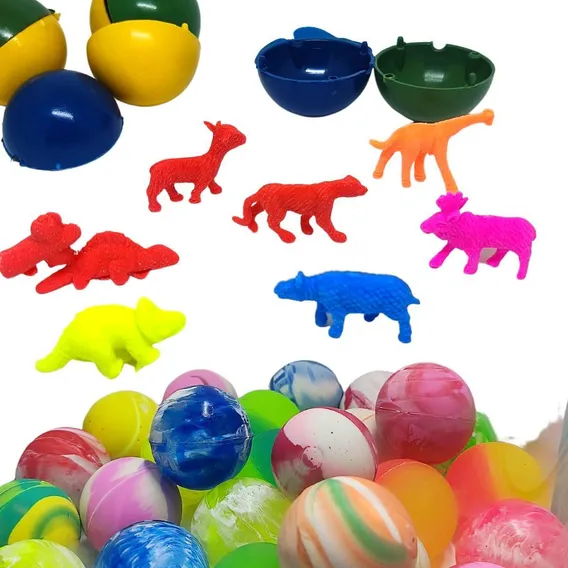 Kit bolinha pula pula 27mm mais 100 animais crescem agua Foto 1