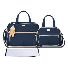 Kit Bolsa De Maternidade Menino Menina Luxo Hope Cor Azul-marinho Foto mini 1