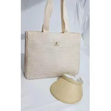 Kit Bolsa De Praia Grande Com Viseira - Porta Objeto Foto mini 3