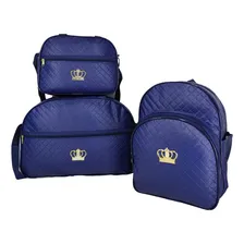 Kit Bolsa Maternidade 3 Pçs Impermeavel Menino(a) Cor Azul Foto mini 1