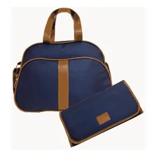Kit Bolsa Maternidade Bolsa E Trocador Azul Marinho 2 Pçs Foto  mini 1