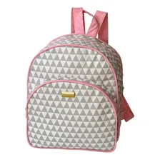 Kit Bolsa Maternidade Infantil Triângulo Rosa Tempo 3 Peças Foto mini 2