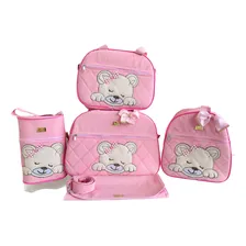Kit Bolsa Maternidade Ursa Laço Com Saída Maternidade Foto mini  2