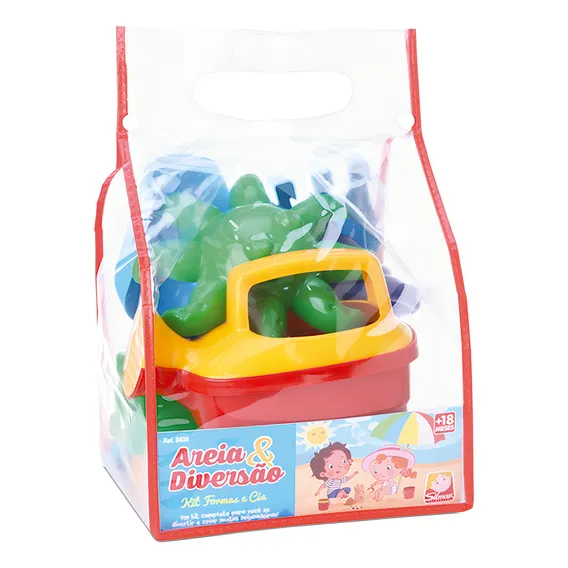 Kit Bolsa Praia Formas E Cia Areia Menino Menina Silmar Foto 1
