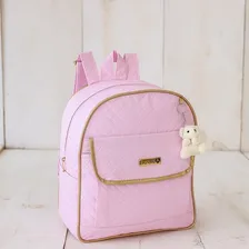 Kit Bolsa Saída Maternidade Feminina Rosa Com Mochila Beb Foto mini  2
