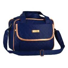 Kit Bolsa Saída Maternidade Mala Multifuncional Com Mochila Cor Azul-marinho Foto mini 4