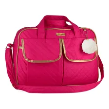 Kit Bolsa Saída Maternidade Mala Multifuncional Com Mochila Cor Pink Foto mini  2