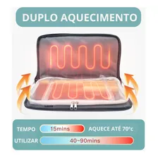 Kit Bolsa Térmica 127v + 12 Pedra Quente Vulcânica Massagem Foto mini 4