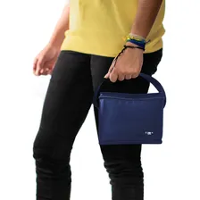 Kit Bolsa Termica Pequena Lanches Academia Fitness + Gel Cor Azul-marinho Foto mini  2