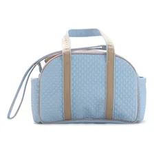 Kit Bolsas Bebe Maternidade Personalizadas - M, P E Trocador Cor Azul BebĂȘ Foto mini 2