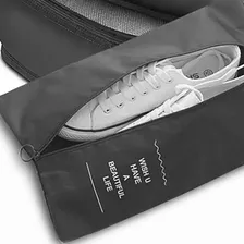 Kit Bolsas De Viagem Organizador Prático De Mala Roupa 8 Pçs Cor Preto Foto mini  3
