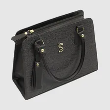 Kit Bolsas Femininas Baú E Flat Pequena Com Carteira Preta Foto mini 4