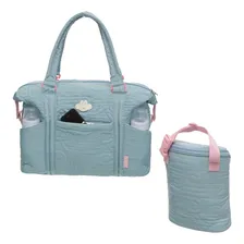 Kit Bolsas Maternidade +porta Mamadeira Azul Lilica Ripilica Foto mini  3