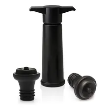 Kit Bomba A Vácuo Com 2 Rolhas Para Vinho - Preto Foto mini 4