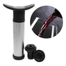 Kit Bomba A Vácuo Para Vinho Com 2 Rolhas Tampa Garrafa Foto mini 1