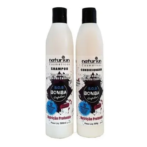 Kit Bomba Crescimento Naturiun ( Shampoo + Condicionador ) Foto 1
