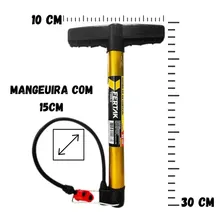 Kit Bomba De Encher Pneu Bola Bomba Com Bico Bomba Manual Fertak Foto mini 4