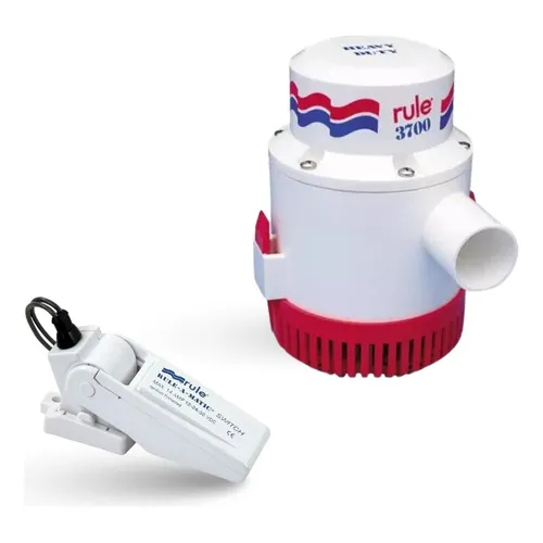 Kit Bomba De Porão Rule 3700gph 24v + Automático Rule 14a Foto 1