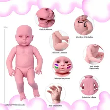 Kit Boneca Reborn Molde Corpinho Silicone Menina Valentina Foto mini 3