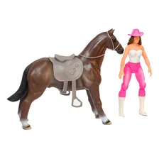 Kit Boneca Vaqueira Com Cavalo - Db Play Foto mini 3