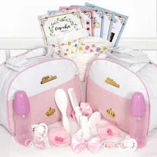 Kit Bonecas Gêmeas Baby Reborn 52cm Com Chupeta Itens Foto mini 2