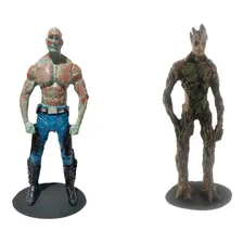Kit Bonecos Drax E Groot Adulto Guardiões Da Galáxia Resina Foto mini 1