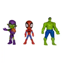 Kit Bonecos Homem Aranha Spider Amazing Hulk Acess贸rios Foto mini 2