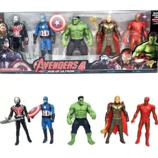 Kit Bonecos Vingadores Her贸is - 5 Bonecos 15 Cm Articulados Foto mini 1