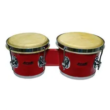 Kit Bongô Vermelho Torelli Tb010 6x7 Com Pedestal E Capa Foto mini 4