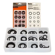 Kit Borracha De Vedação Oring - Multiuso - 50 Peças Cor Preto Foto  mini 1