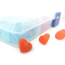 Kit Botões Pressão Coração Tic Tac Sortidos Box 150 Botões Foto mini 2