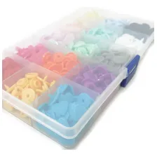 Kit Botões Pressão Coração Tic Tac Sortidos Box 150 Botões Foto mini 4