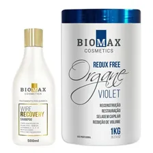 Kit Botox Biomax Matizador Alisamento Loiras Violeta Foto  mini 1