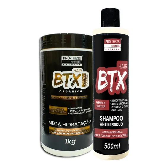 Kit Botox Capilar Btx Organico 1kg+shampoo Antirresiduo500ml Foto 1