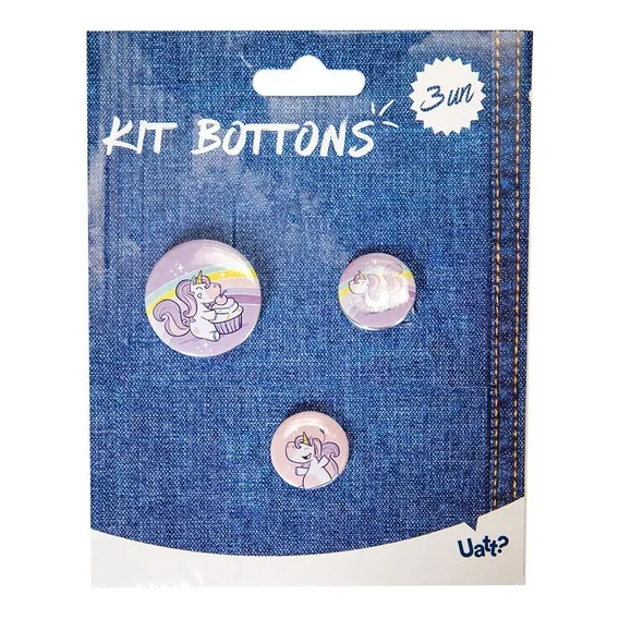 Kit Bottons - Unic贸rnio Uatt Foto 1