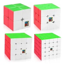 Kit Box Cubo Mágico Moyu Mofangjiaoshi Profissional Cor da estrutura Stickerless Foto mini 2