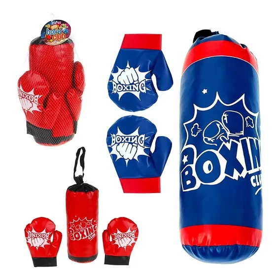 Kit Boxe Infantil Saco Pancada Com Par De Luvas Cor Sortidos Foto 1