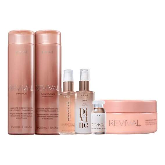 Kit Brae Revival Reconstrucao E Reparacao (6 Produtos) Foto 1
