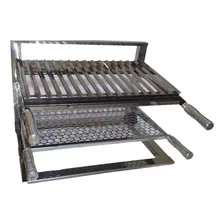 Kit Braseiro Suspenso 80x45 Com 2 Grelhas E Grill Foto mini  3