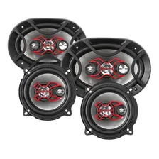 Kit Bravox Alto Falante 5 + 6x9 Polegadas 100w Caixa Som Car Cor Preto Foto mini 1
