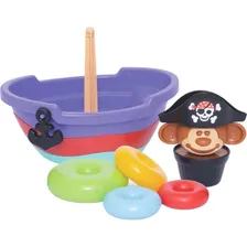 Kit Brinquedo Bebê Didático Empilha Pirata Empilha Macaco Foto mini 4