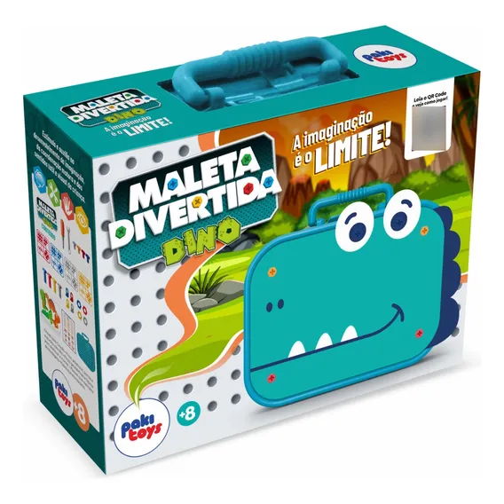 Kit Brinquedo Maleta Divertida Dino - Brinquedo Sensorial Foto 1