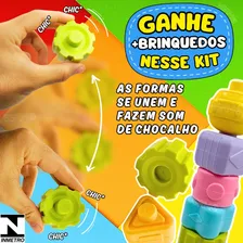 Kit Brinquedos Educativos Cubo Didático Bebê 1 Ano Criança 12 Meses Presente Menina Menino + Formas Geométricas Sensoriais Pedagógicas Interativo GRUPOBSRM Foto mini 3