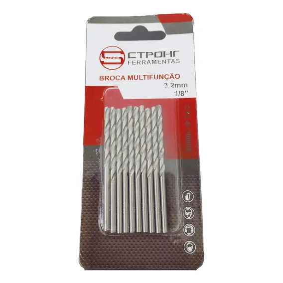 Kit Broca Aço Rápido Hss 3.2mm Para Metal Foto 1