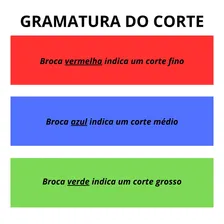 Kit Broca Cerâmica Unha Gel Manicure Profissional Diamantada 718 Foto mini  3